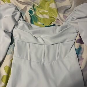 Princess Polly Light Gray Lillie Dress